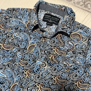 Cody James Kids' Blue Paisley Button Down Shirt